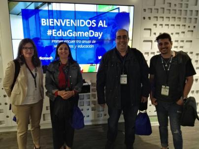 Miembros de Nodo Educativo en el EduGameDay.